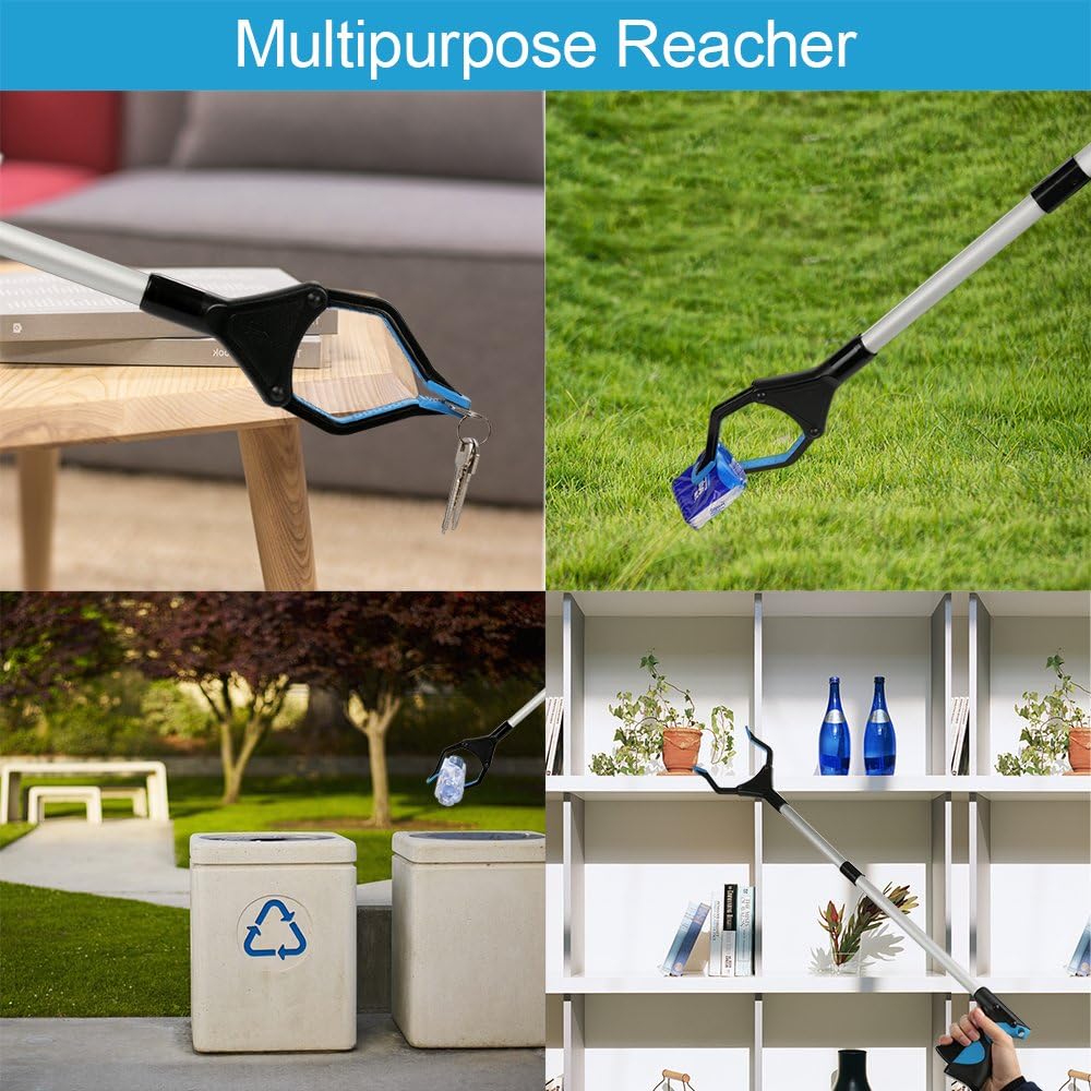 Grabber Reacher Tool, 32" Grabbers for Elderly, Lightweight Extra Long Handy Trash Claw Grabber, Mobility Aid