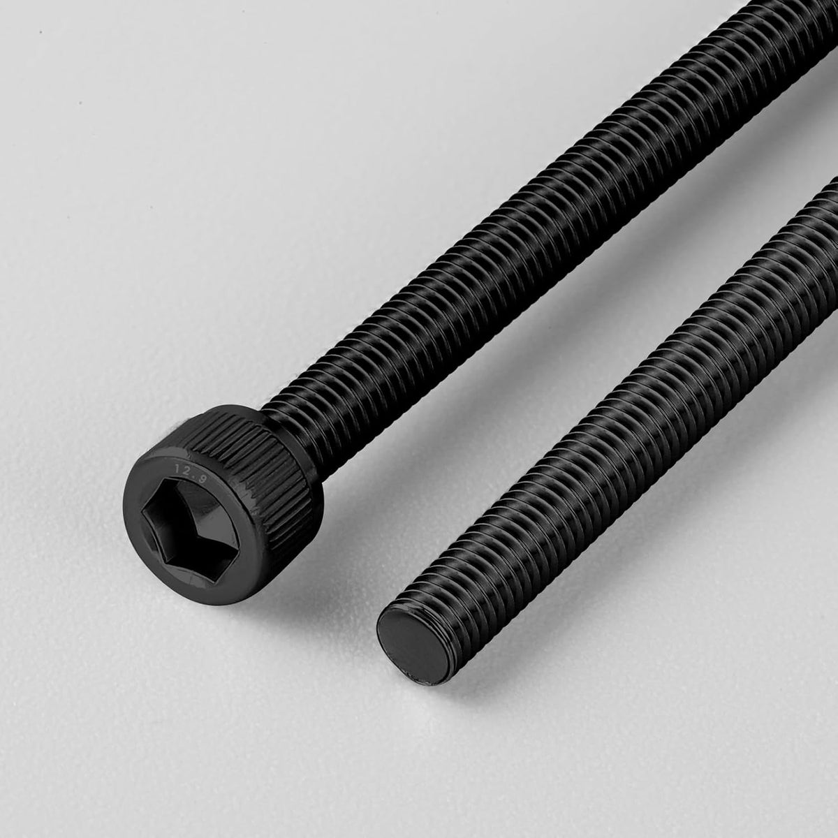 60pcs M6 x 16mm Hex Socket Head Cap Screws Bolts, 12.9 Grade Alloy Steel, Black Oxide Finish, Allen Socket Drive, Full Threads,with Hex Spanner