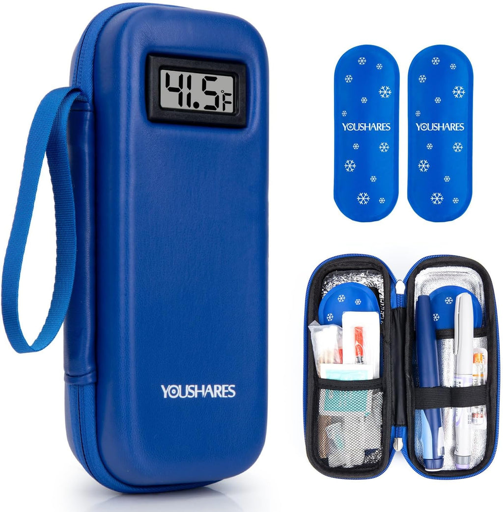 Insulin Cooler Travel Case, Peptide Travel Case with Temp Display