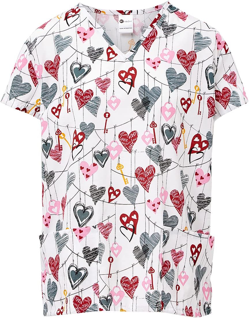 Womens 24/7 Comfort V-Neck Scrub Top with PocketsMedical Scrubs