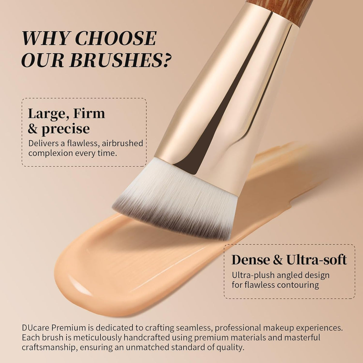Pinnacle Foundation Brush, Professional Makeup Brush