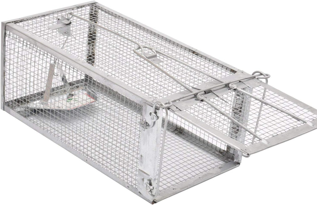 Humane Rat Trap, Small Mouse Traps 10.5" L x 5.5" W x 4.5" H | Chipmunk Rodent Trap, Indoor and Outdoor, Mouse Voles