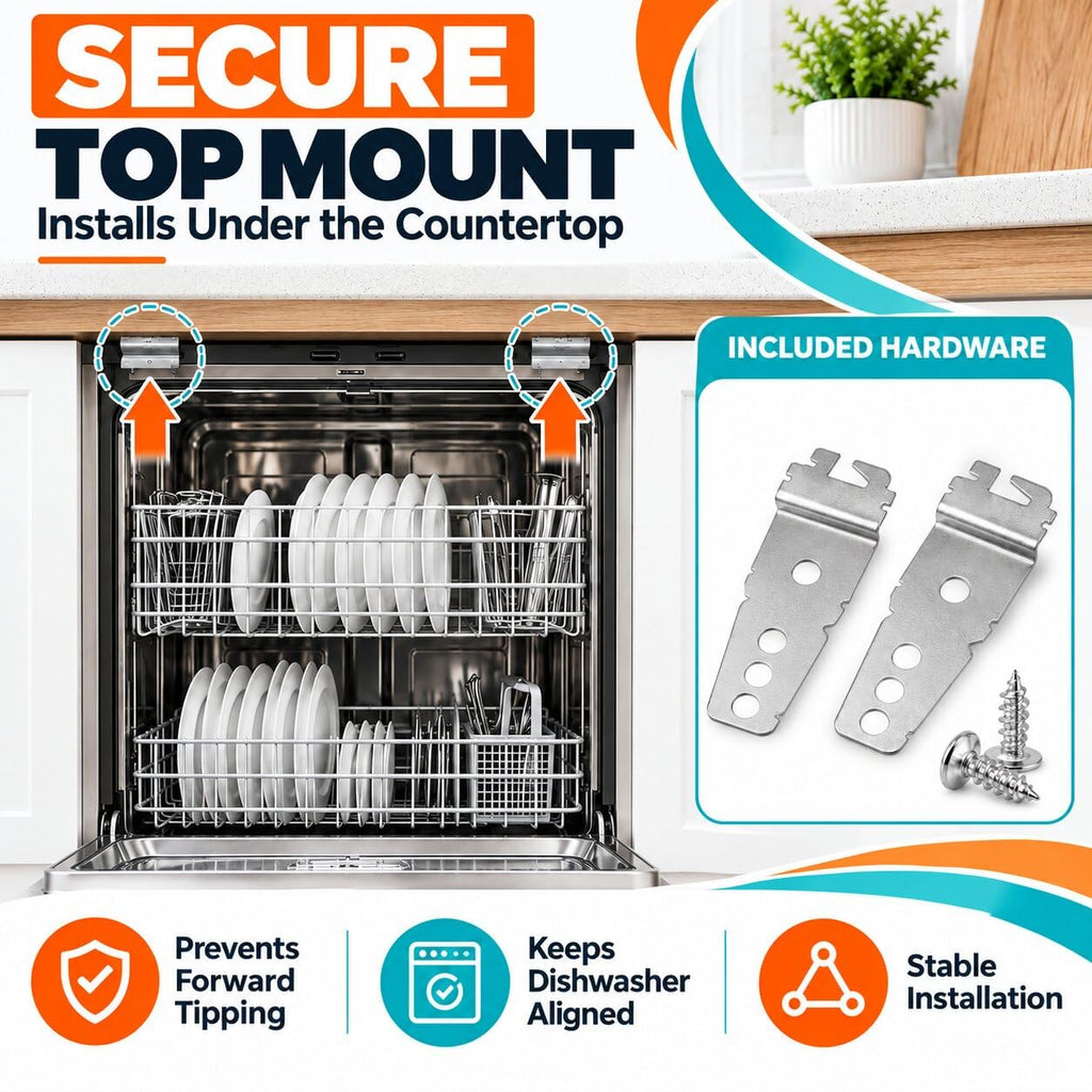 Dishwasher Mounting Bracket Kit for WD-Series WDT750SAKW