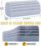 Damp Clean Duster Sponge,4pack Magic Sponge Eraser,Reusable Damp Dusting Sponge Household Cleaning for Blinds, Glass