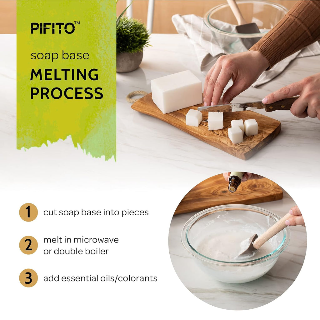 Melt and Pour Soap Base Sampler (7 lbs) │ Assortment of 7 Bases (1lb ea) │ Clear, White, Goats Milk, Shea Butter