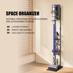 EZ SPARES Metal Vacuum Stand Compatible with Dyson V6 V7 V8 V10, Black