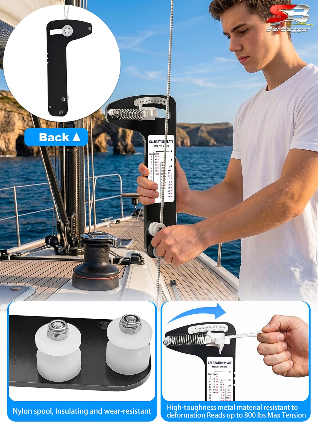 Sailboat Rigging Tension Gauge PT-1M