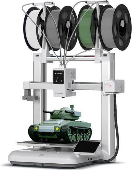 Kobra X Multicolor 3D Printer, Easy One-Click Printing | 2X Faster, 600mm/s High Speed 3D Printers for Beginners &