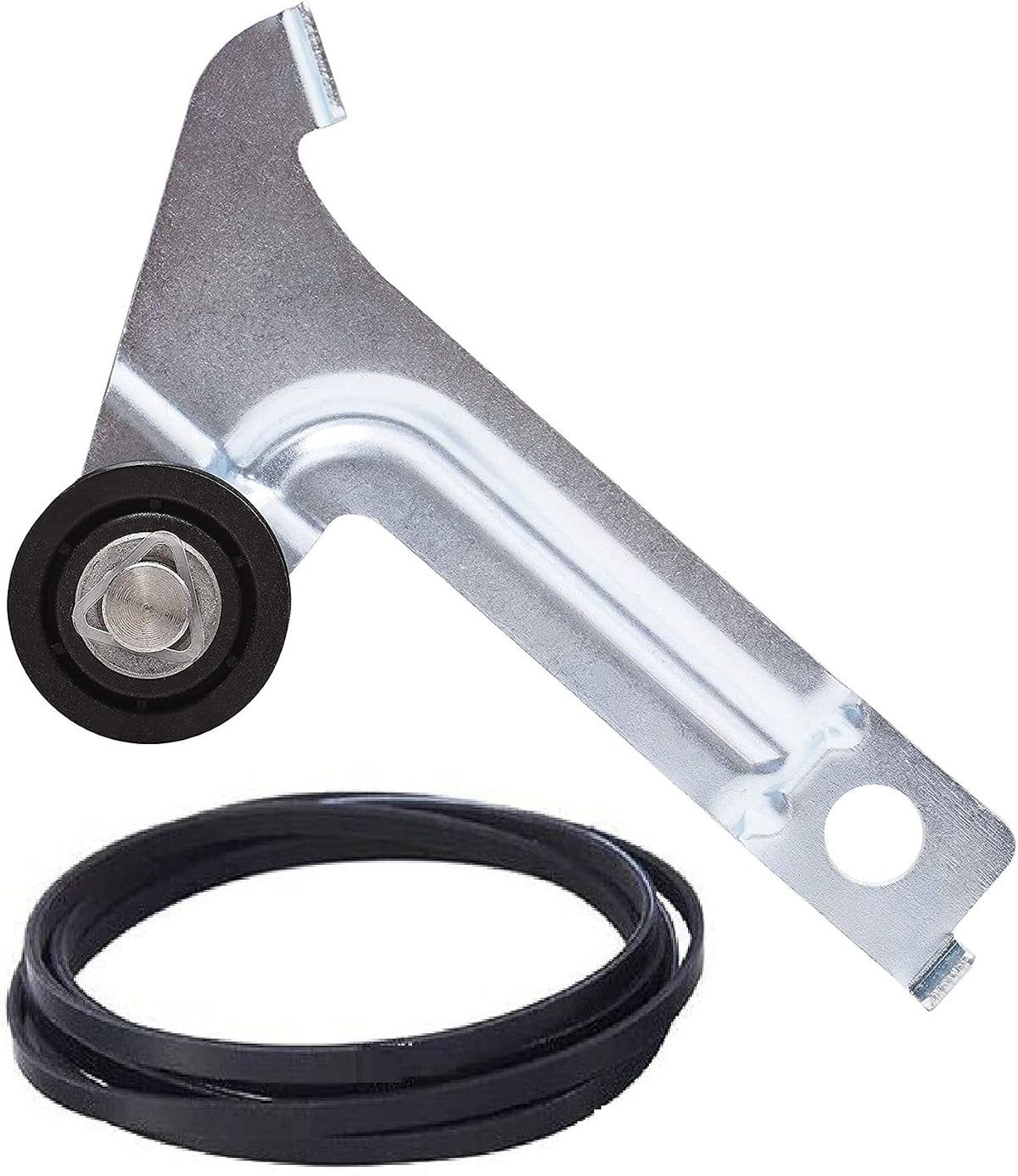 Dryer Belt And Idler Pulley Replaces For Whirlpool WED6200SW1 WED6400SW1 WED6600VW0 WED6200SW0 WED6400SB0 WED6400SB1 WED6400SG0 WED6400SG1 WED6400SW0 WED6600VU0 WED6600WL0 WED6200SW WED6400SW