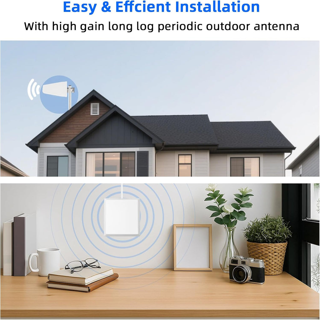 Cell Phone Booster for Home & Multi-Room,Up to 7,000 sq ft,Cell Phone Signal Booster for Band 5/12/13/17,Boost 5G 4G