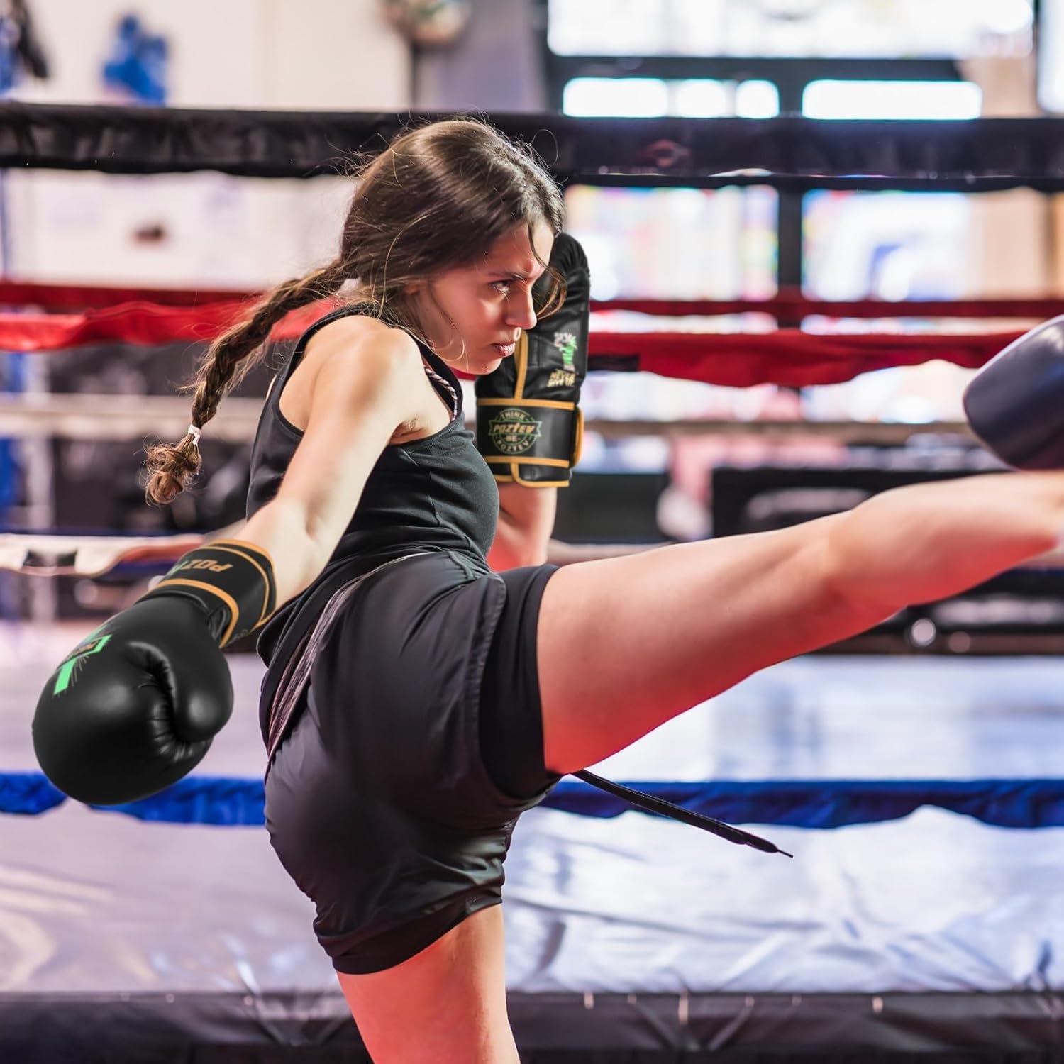 Boxing Gloves for Men & Women Professional Workout Gloves for Sparring, Heavy Bag Training - Muay Thai Focus Mitts