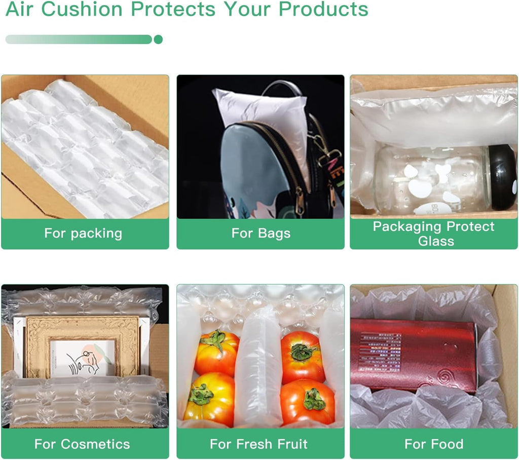 985ft Air Pillow Cushion Film Roll for Bubble Wrap,Packaging 3000pcs