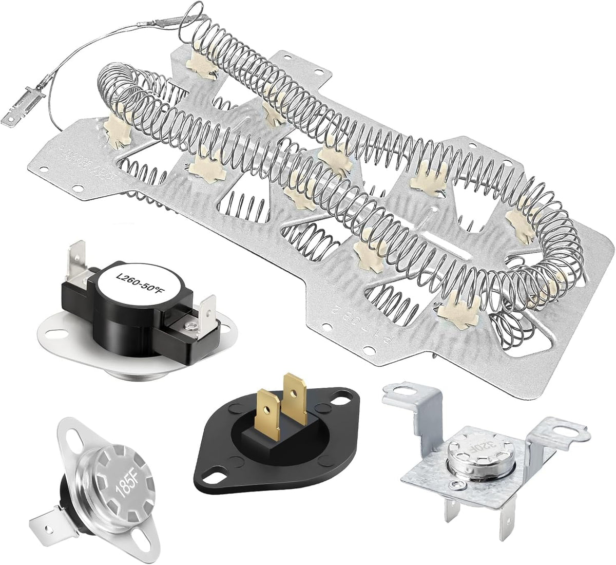 Heating Element Compatible with samsung DV484ETHAWR/A1 DV48H7400EP/A2 DV48H7400EW/A2 DV48H7400GW/A2 DV501AEW/XAA DV50F9A6EVW/A2 DV50F9A7EVP/A2 DV50F9A7EVW/A2 DV50F9A8EVP/A2 DV520AEW/XAA Dryer