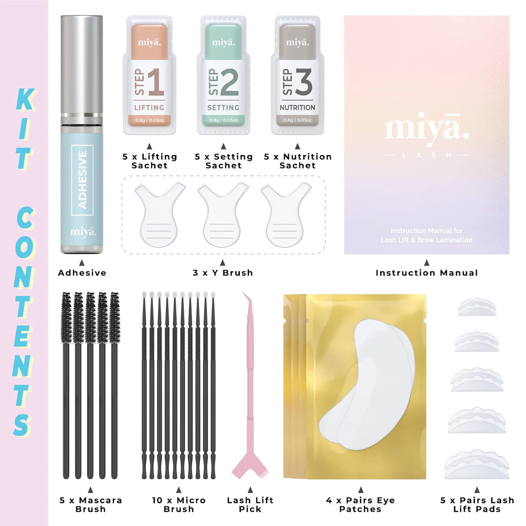 2 in 1 Lash Lift & Brow Lamination Kit | Instant Fuller Eyebrows, Eyelashes | Salon Result lasts 8 weeks |