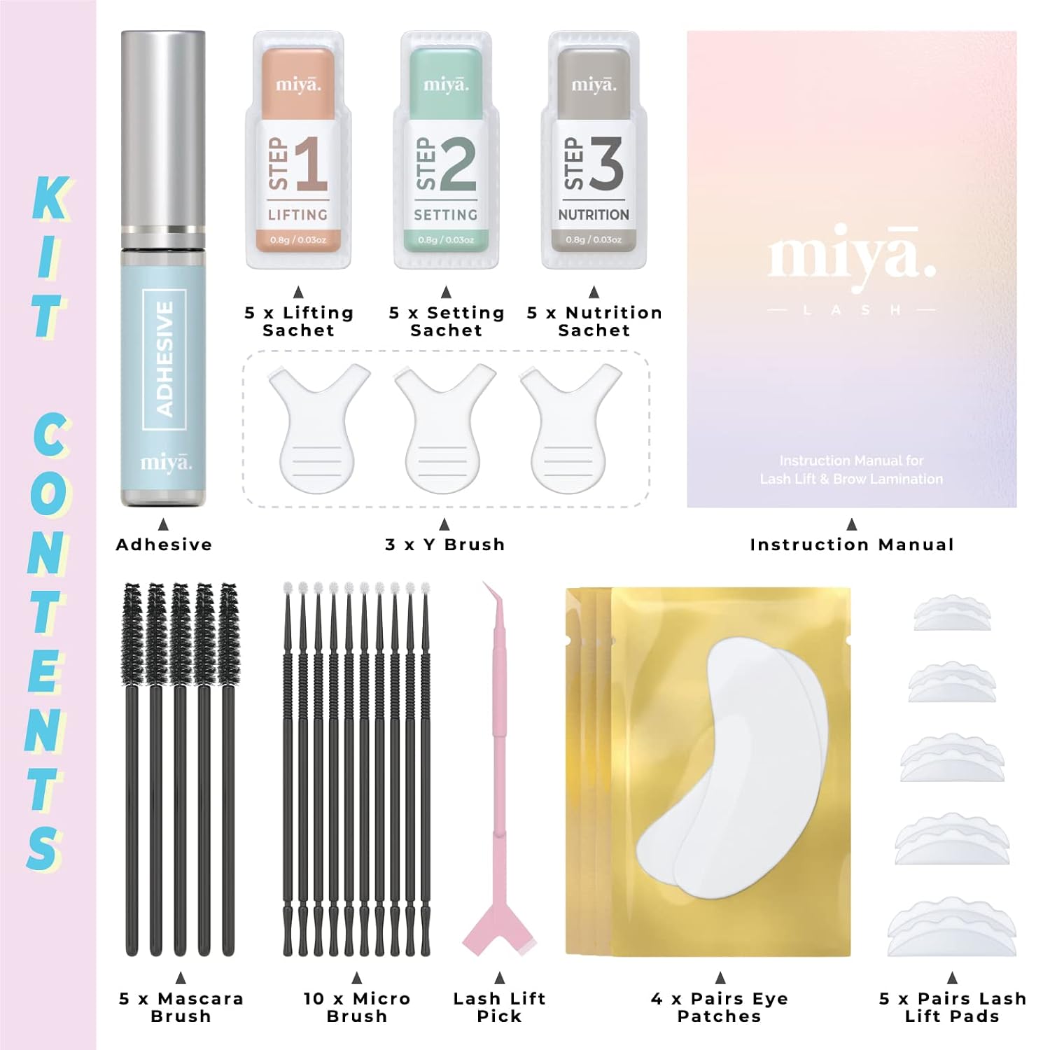 2 in 1 Lash Lift & Brow Lamination Kit | Instant Fuller Eyebrows, Eyelashes | Salon Result lasts 8 weeks |