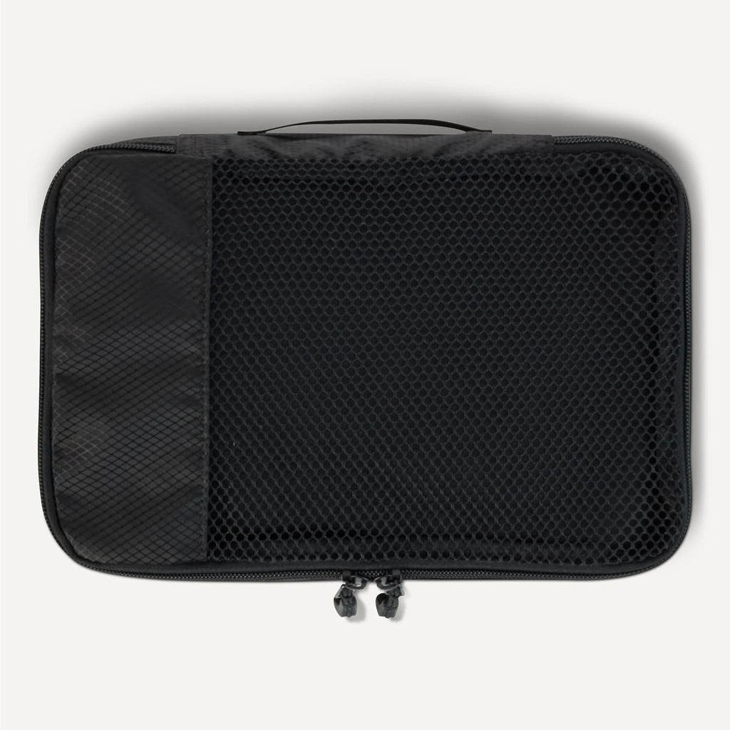 4-Piece Space-Saving Packing Cubes Travel Accessories Set, Luggage Organizer with Double Zipper, Mesh Top, Small
