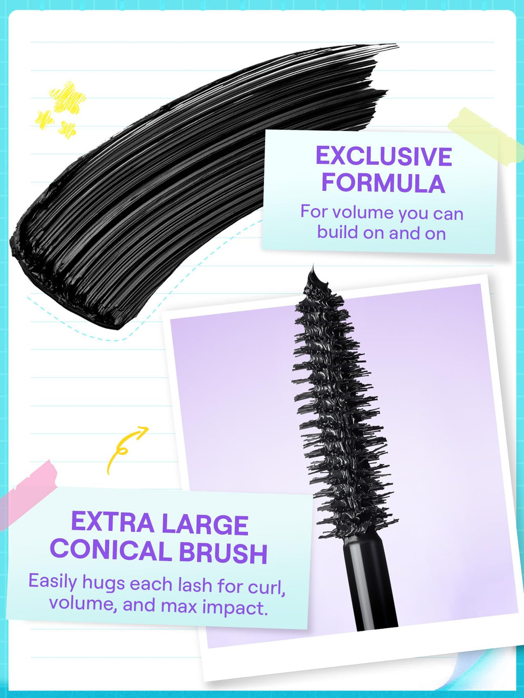 Lashlighter Mega Boost Mascara Volumizing Defined Lashes