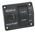 SEAFLO 3-Way Bilge Pump Switch Panel (Automatic-Off-Manual) 12v 24v w/Built-in 15A Circuit Breaker