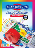 STEM Toy Radio KIT | for Kids 8+ yrs | Electronics KIT | Science KIT for Kids | DIY STEM KIT | SNAP Circuits STEM, Red