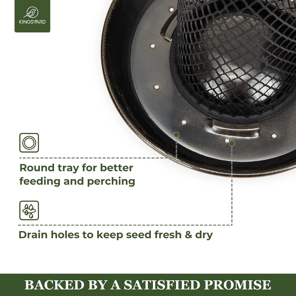 Wild Bird Feeders for Outdoors Hanging, All Metal