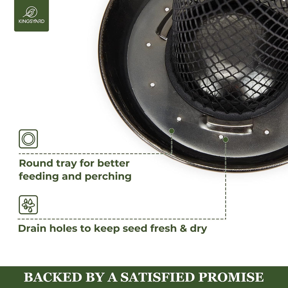 Wild Bird Feeders for Outdoors Hanging, All Metal