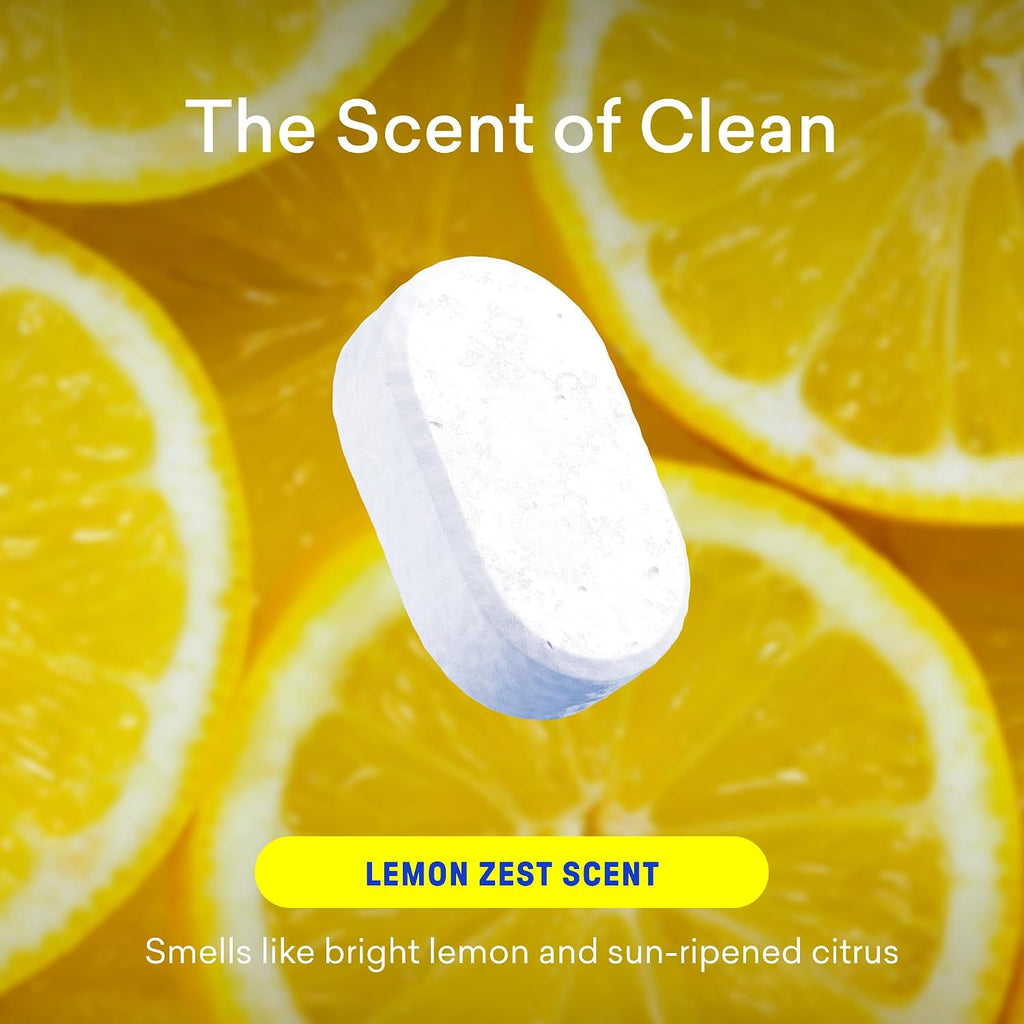 100% Plastic-Free Dishwasher Detergent Tablets, 120ct, Lemon Zest