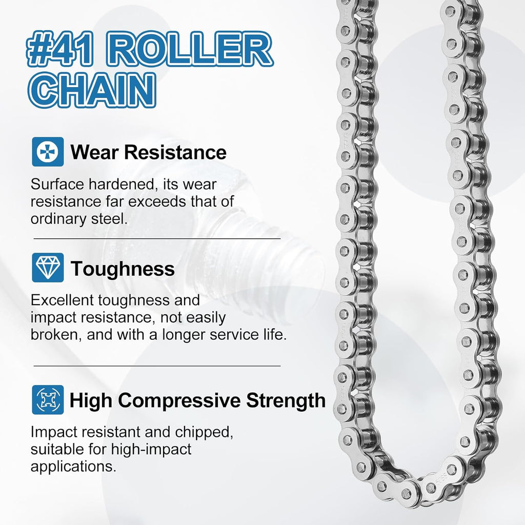 DTGN ANSI #50/ISO (DIN) 10A-1 Roller Chain 10 Ft 192 Links Stainless Steel
