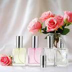 18 Pack Clear Glass Fine Mist Atomizer Spray Bottles, 15ml Refillable Mini Perfume Bottle, Empty Glass Perfume