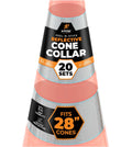 Traffic Cone Reflective Collar 4" & 6" High Intensity Prismatic (HIP) Reflective Tape Band, Peel & Stick Cone