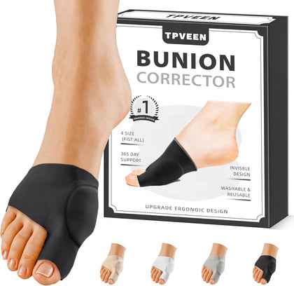 Bunion Corrector Relief Sleeve,Toe Socks for Hallux Valgus,Anti Slip Gel Cushion Pads,Big Toe Alignment Relief,Bunion