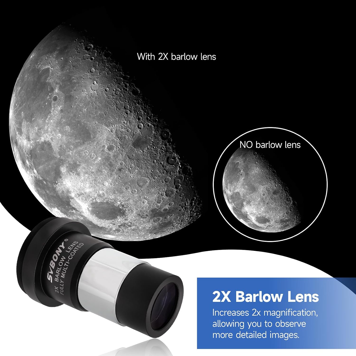 SV233 Telescope Eyepiece Set,7-Piece Eyepiece & Filter Accessory Kit