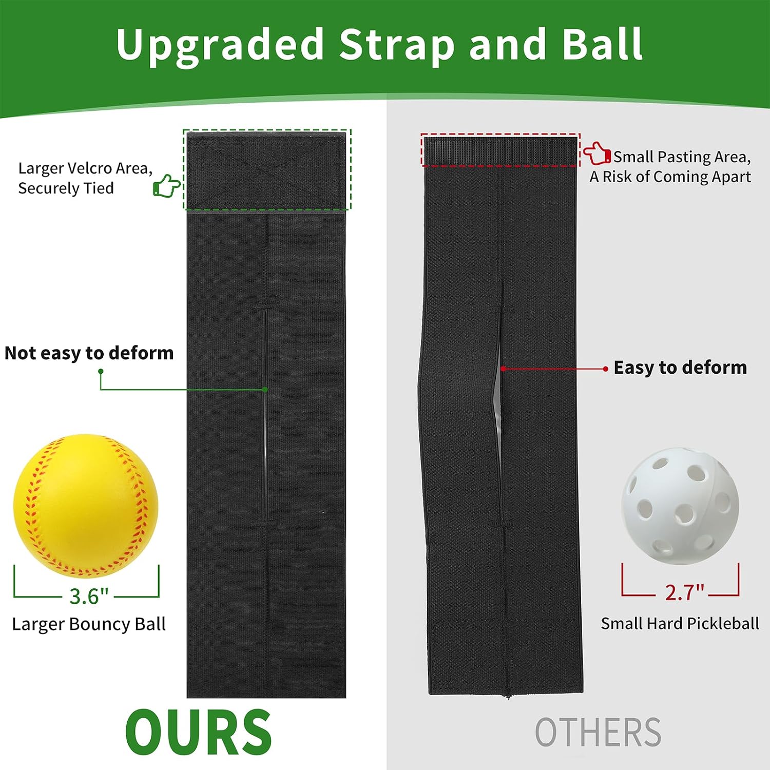 Baseball Glove Break-in kit, One Piece Structure Baseball & Softball Glove Mallet, Glove Wrap Band, Practice Ball