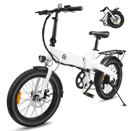Foldable Electric Bike for Adults, Long Range Removable Commuter E-bike