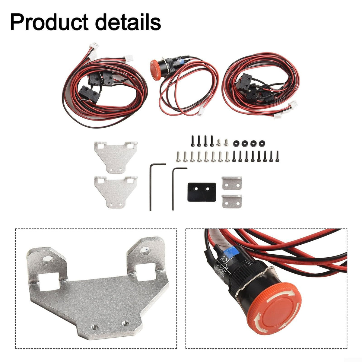 SundiooK CNC Limit Switch Kit with Stop for 3018 3020 Max