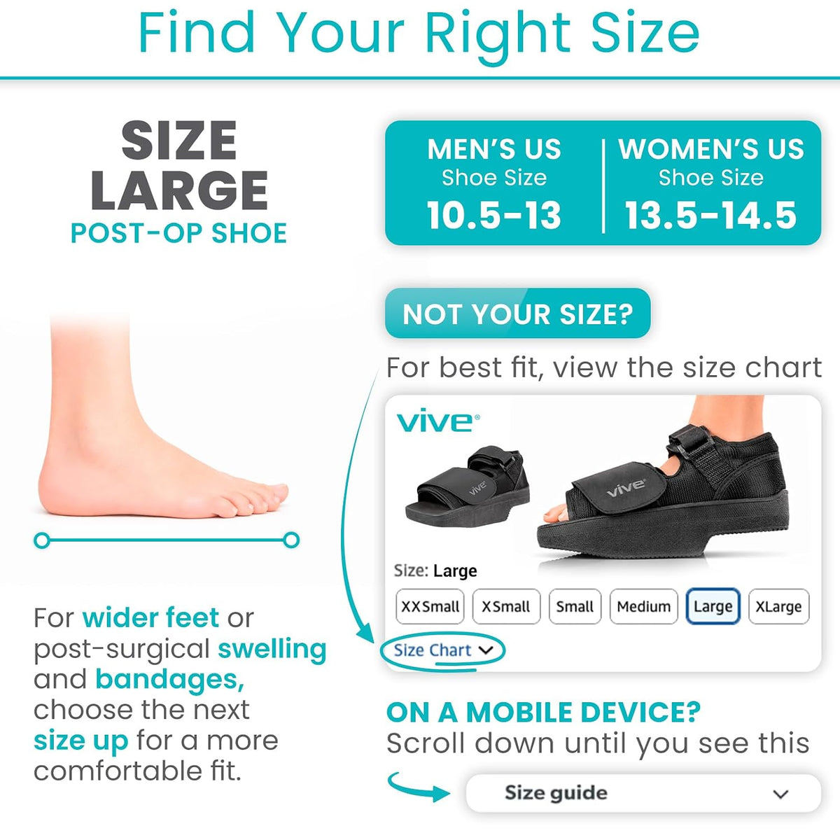 Wedge Post-Op Shoe - Offloading Boot for Heel or Ankle Pain - Medical