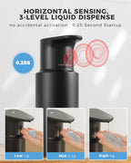 Automatic Liquid Soap Dispenser Touchless, 304 Stainless Steel Bottle Body