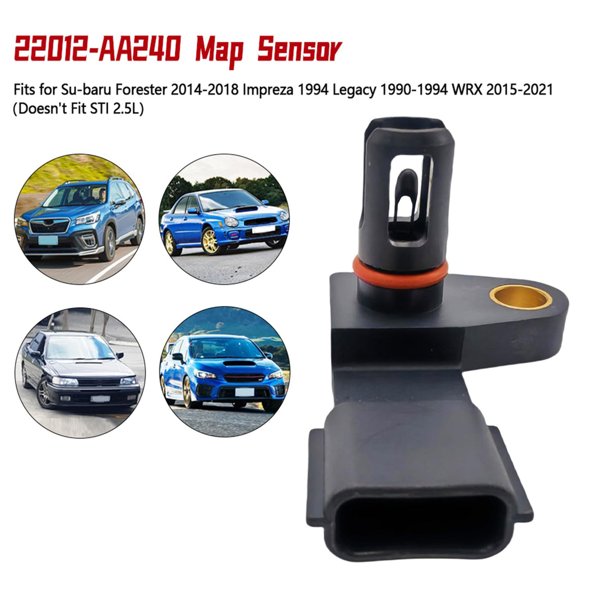 SIDMILE 22012-AA240 Map Sensor Fit for Subaru Impreza 1994