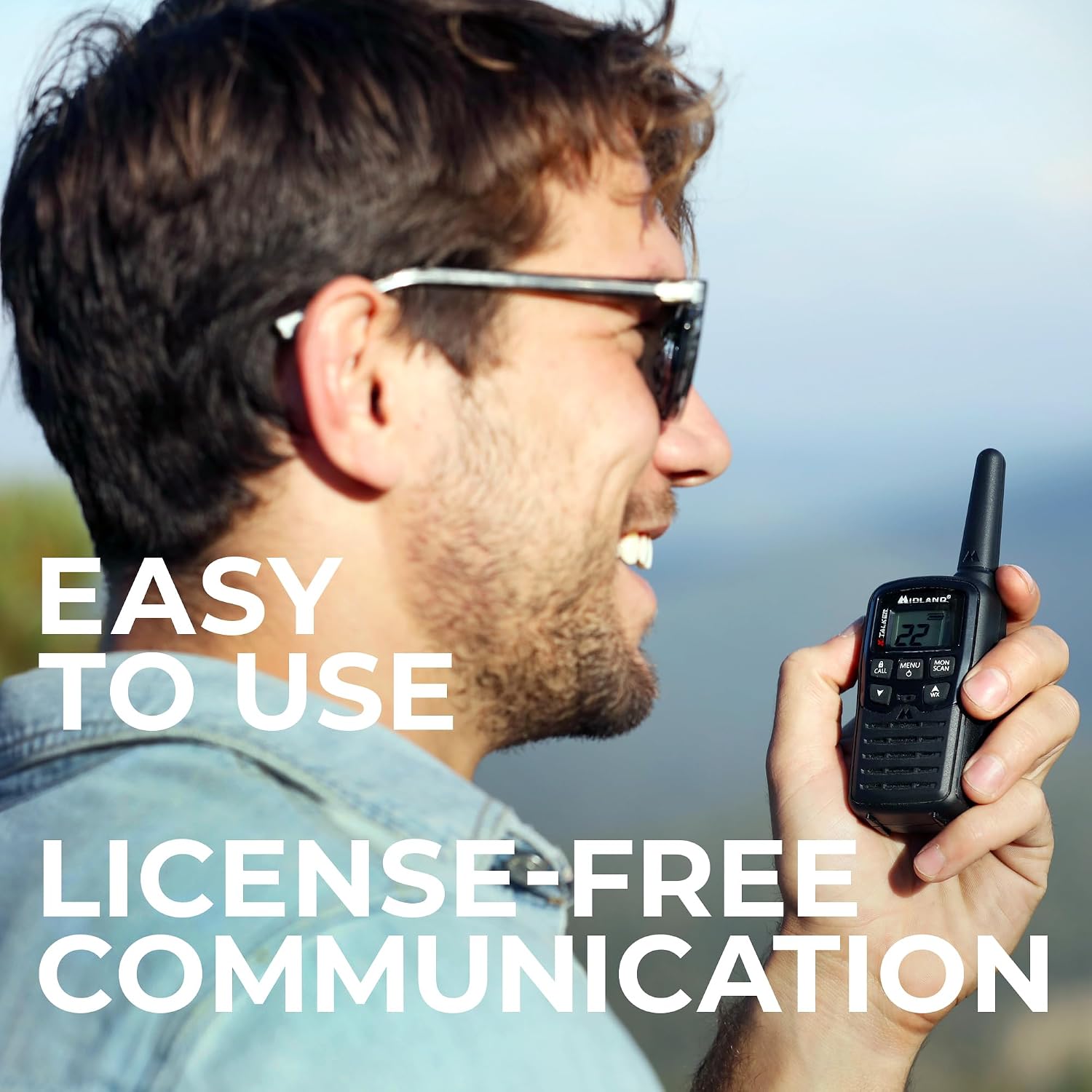 T10 X-Talker FRS Walkie Talkie, Black, 2 Pack | License Free, Up to 20 Mile Radius, 22 Channels, 38 Privacy Codes
