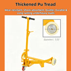 55 Gallon Drum Dolly with 3 Wheels, Yellow