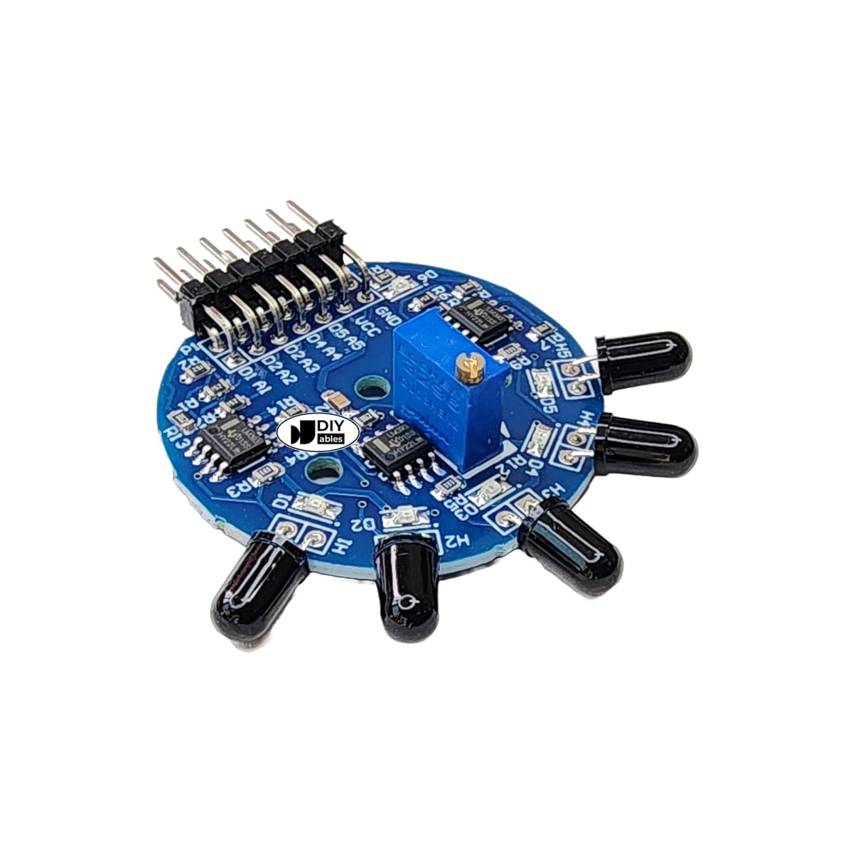 Infrared Flame Sensor Module 5 in 1 Fire Detection Sensor with Analog and Digital Output Adjustable Sensitivity Compatible with Arduino ESP32 ESP8266 Raspberry Pi DIY Electronics Projects, 1 Set
