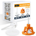 Tile Leveling System Set 1/8 inch - 400 PCS - Professional Floor & Wall Spacer Kit with Reusable Caps & Protection