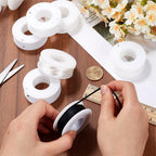 15Pcs Wire Weaving Bobbin Plastic Ribbon Spool Bulk Large Diameter Empty Thread Rope Chain Roll Crochet Cords