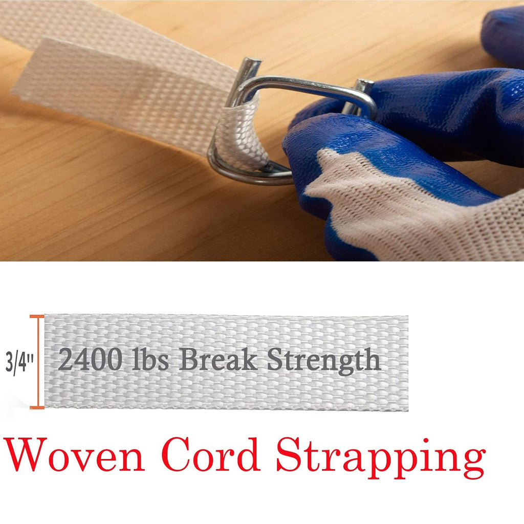 Woven Cord Strapping Roll 3/4" x 330', 2400 lbs Break Strength