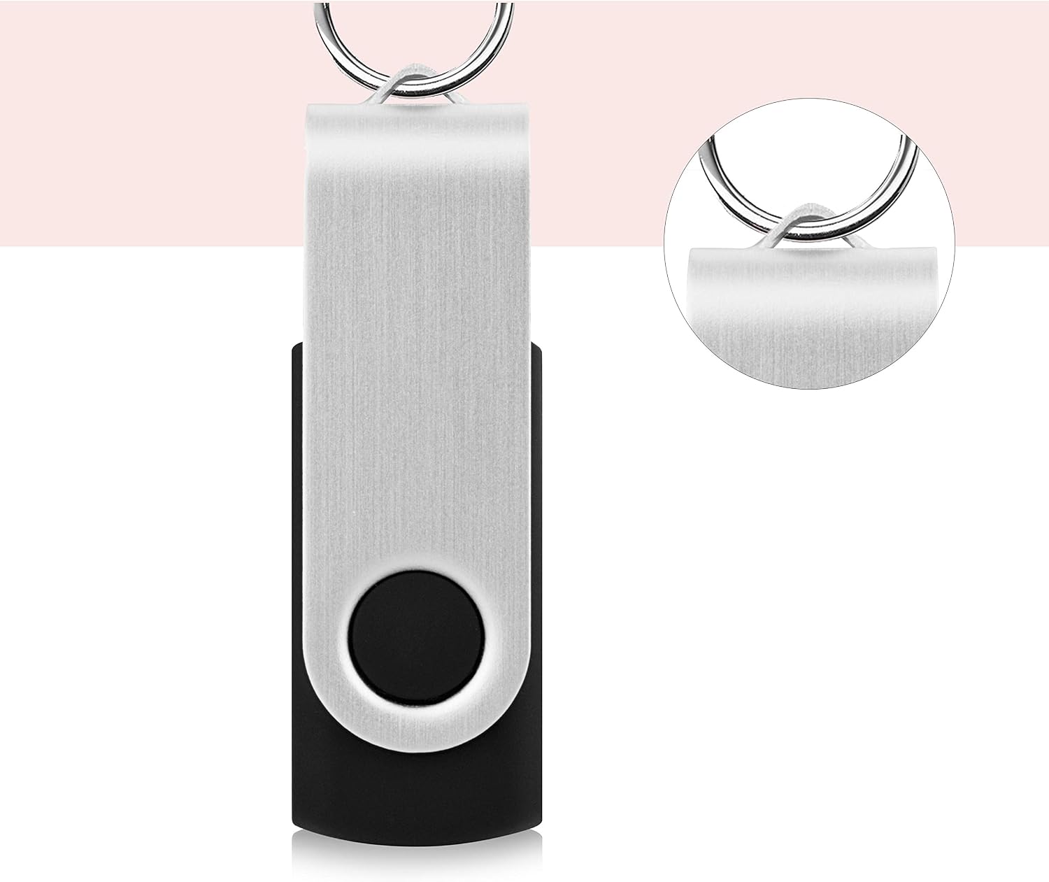 10 Pack 4GB Flash Drive 4gb USB 2.0 Flash Drives USB Drive Jump Drive Bulk Thumb Drive Swivel Memory Stick Black