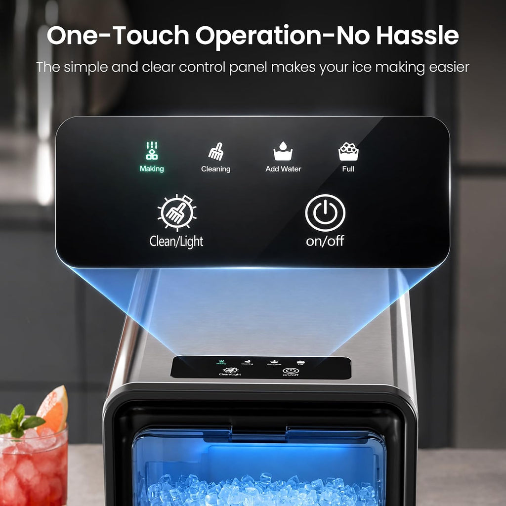 Nugget Ice Maker Countertop, 35 lbs/24H, Ice in 4 Mins