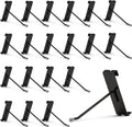 50 Pack 4 Inch Black Gridwall Hooks Metal Display Hangers | Fits 3 x 3 Inch Wire Grid Panels, 20 lb Capacity Hooks