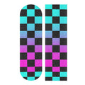 Checkboard Colorful Black Plaid Skateboard Grip Tape Non Slip 33.1"x9.1" Longboard Grip Tapes Scooter Griptape Sheet