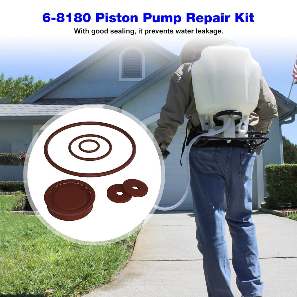 6-8180 Sprayer Piston Pump Repair Kit Fits Chapin Sprayers Seal Gasket