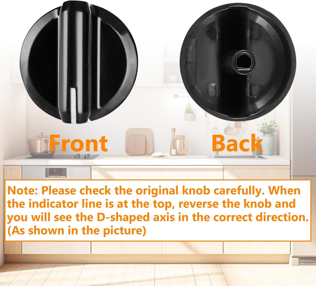 316564511 Stove Knob Replacement for Frigidaire Gas Range/Oven/Stove, Upgrade Cooktop Burner Control Knob (5 Pack)