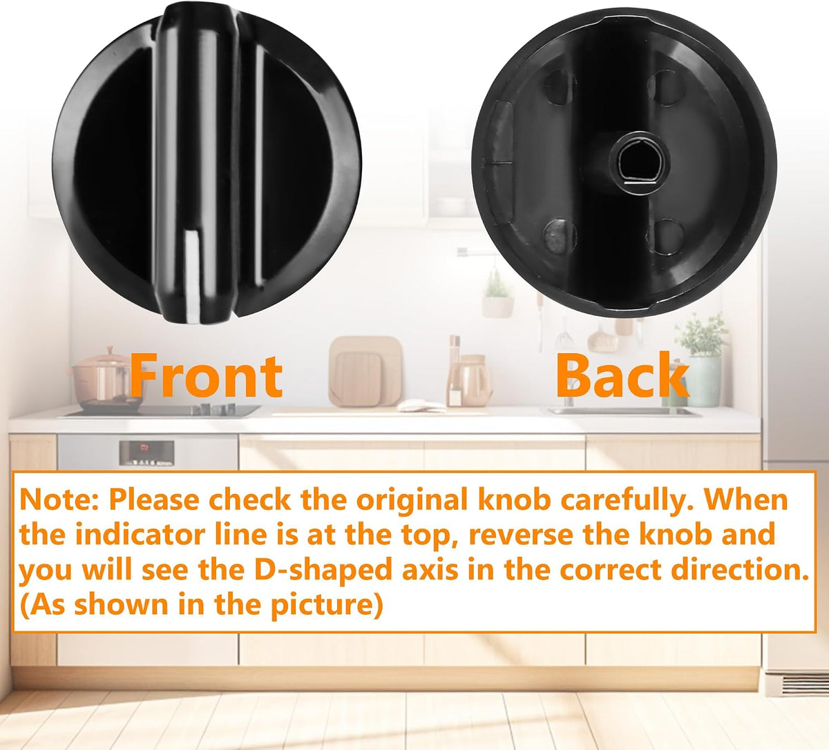 316564511 Stove Knob Replacement for Frigidaire Gas Range/Oven/Stove, Upgrade Cooktop Burner Control Knob (5 Pack)